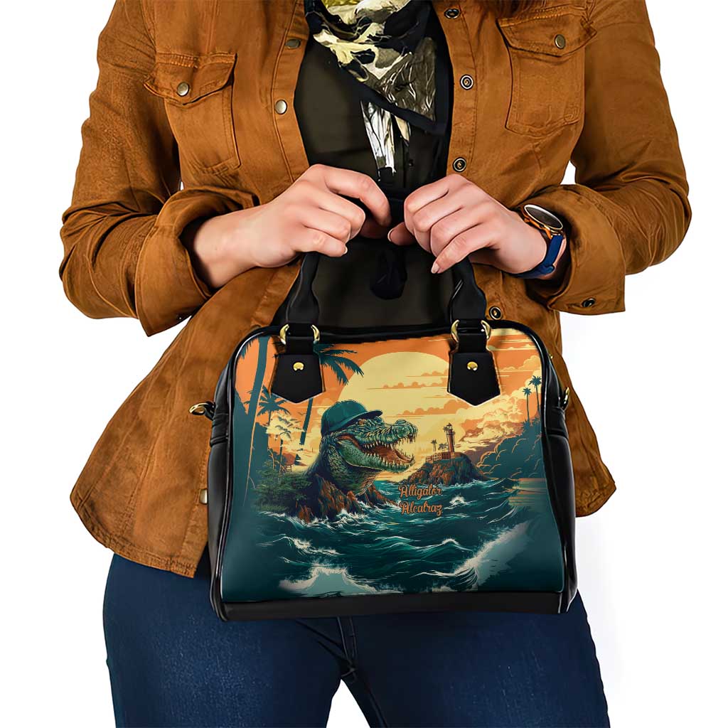 Everglades Alligator Alcatraz Vintage Shoulder Handbag LT9