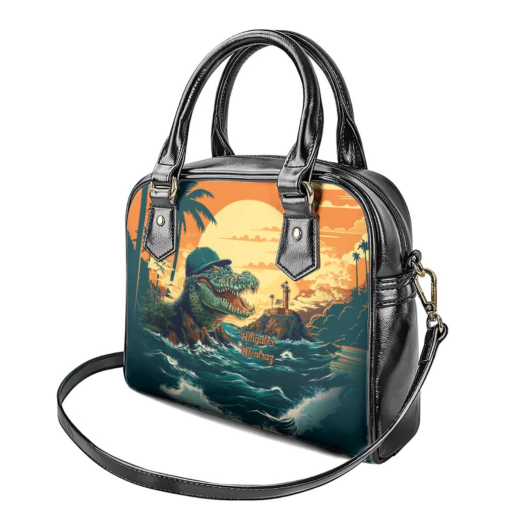 Everglades Alligator Alcatraz Vintage Shoulder Handbag LT9