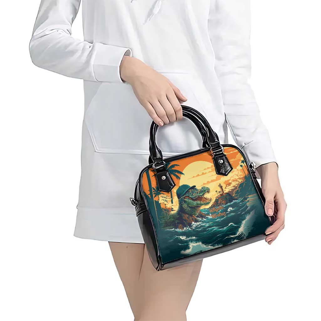 Everglades Alligator Alcatraz Vintage Shoulder Handbag LT9