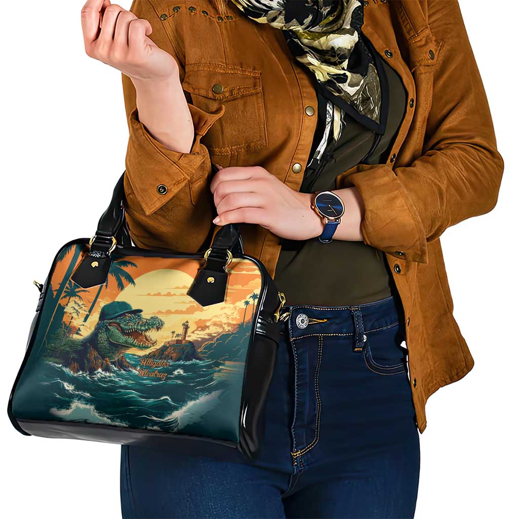 Everglades Alligator Alcatraz Vintage Shoulder Handbag LT9