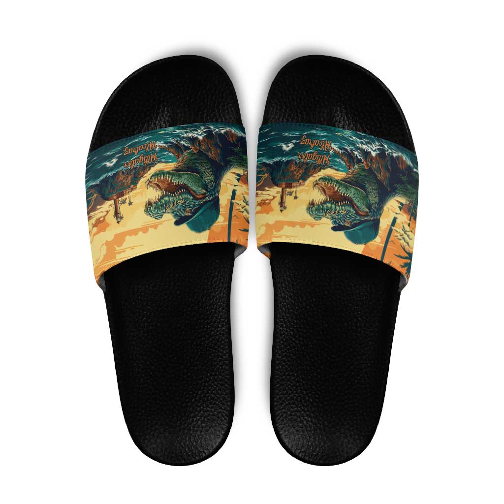 Everglades Alligator Alcatraz Vintage Slide Sandals LT9