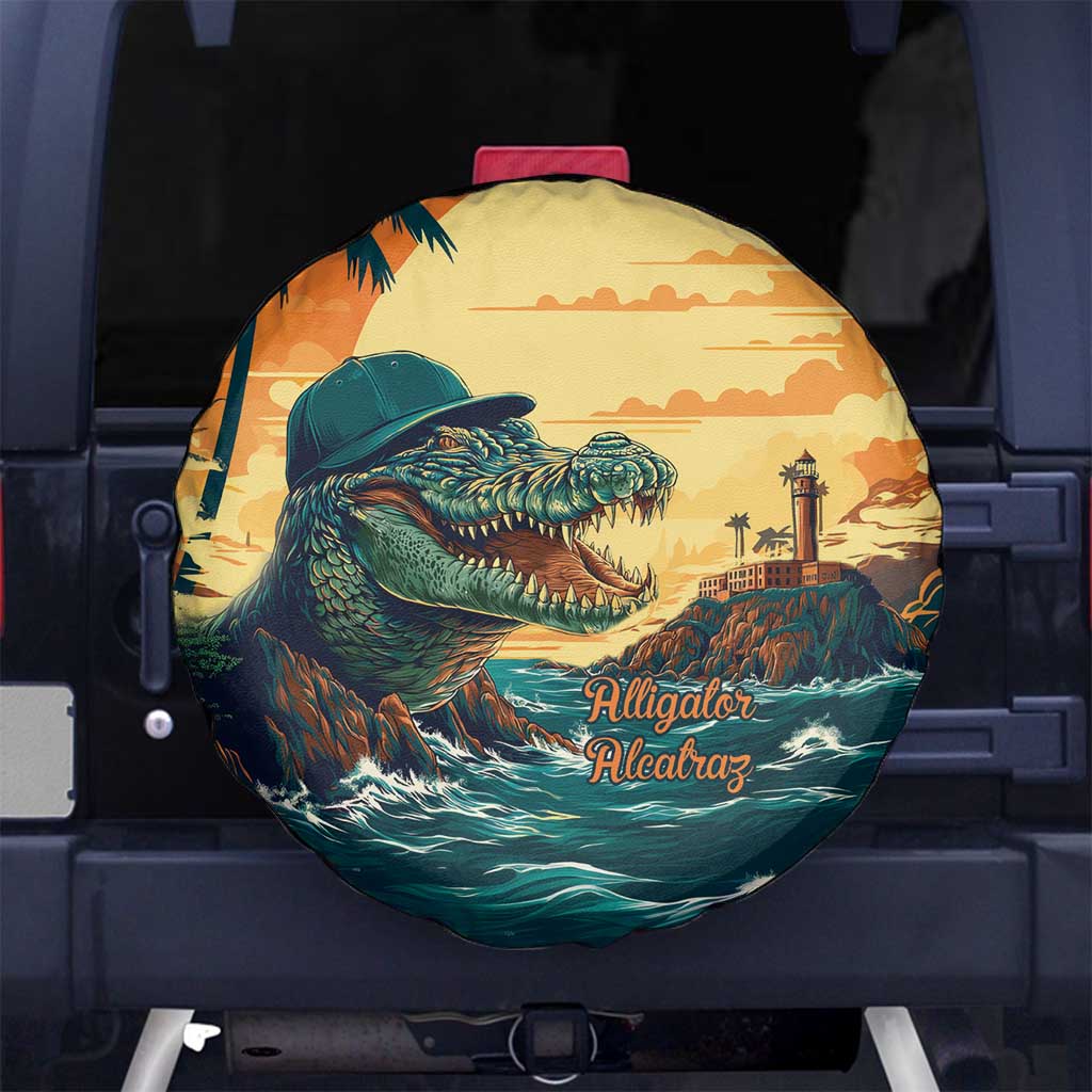 Everglades Alligator Alcatraz Vintage Spare Tire Cover LT9