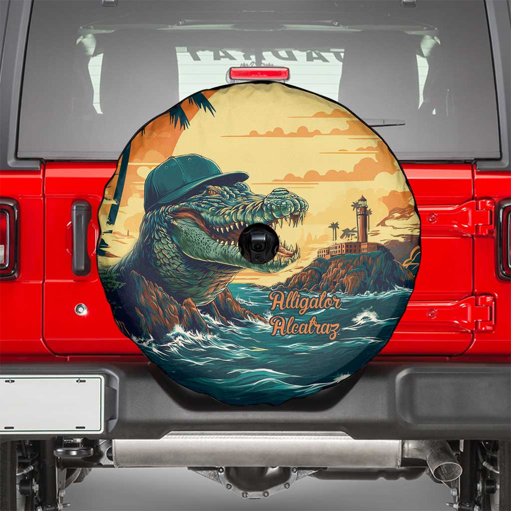 Everglades Alligator Alcatraz Vintage Spare Tire Cover LT9