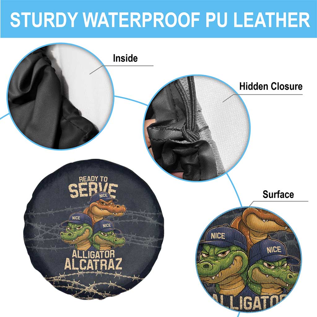 Ready To Serve Alligator Alcatraz Spare Tire Cover LT9