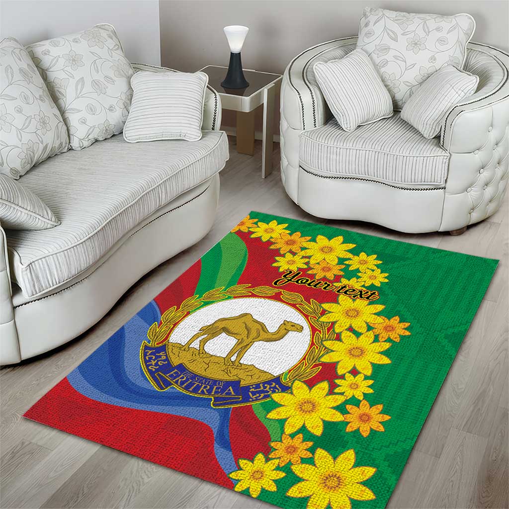 Afro Eritrea New Year Personalized Area Rug Enkutatash Adey Abeba Flower Art LT9