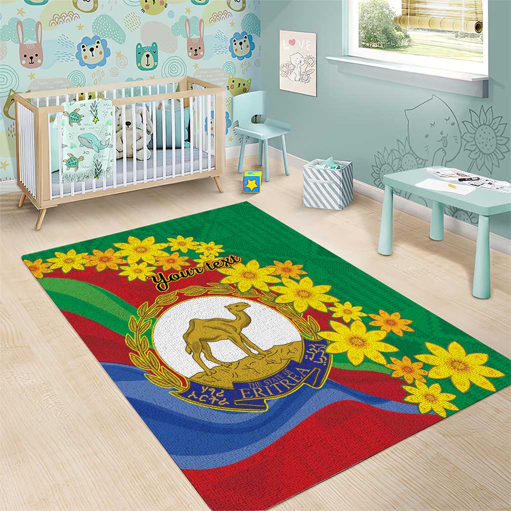 Afro Eritrea New Year Personalized Area Rug Enkutatash Adey Abeba Flower Art LT9