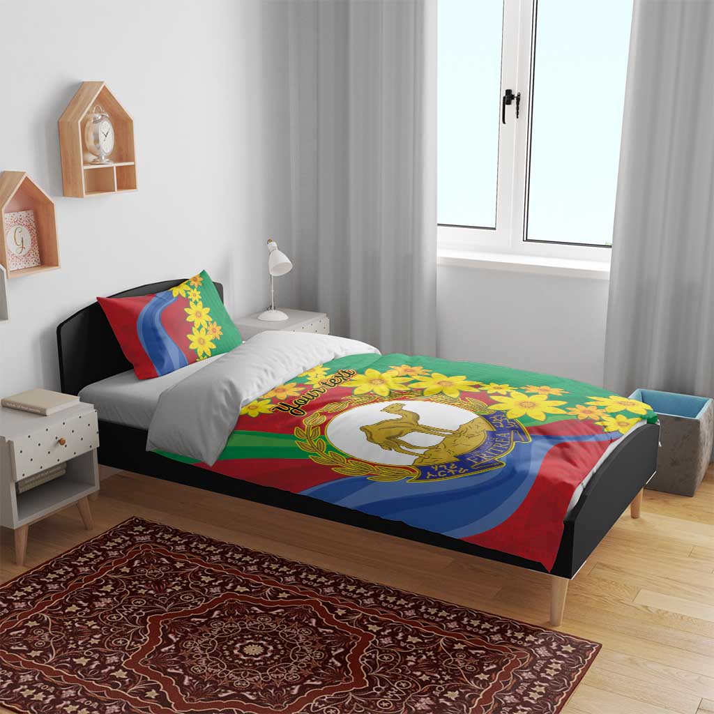 Afro Eritrea New Year Personalized Bedding Set Enkutatash Adey Abeba Flower Art LT9