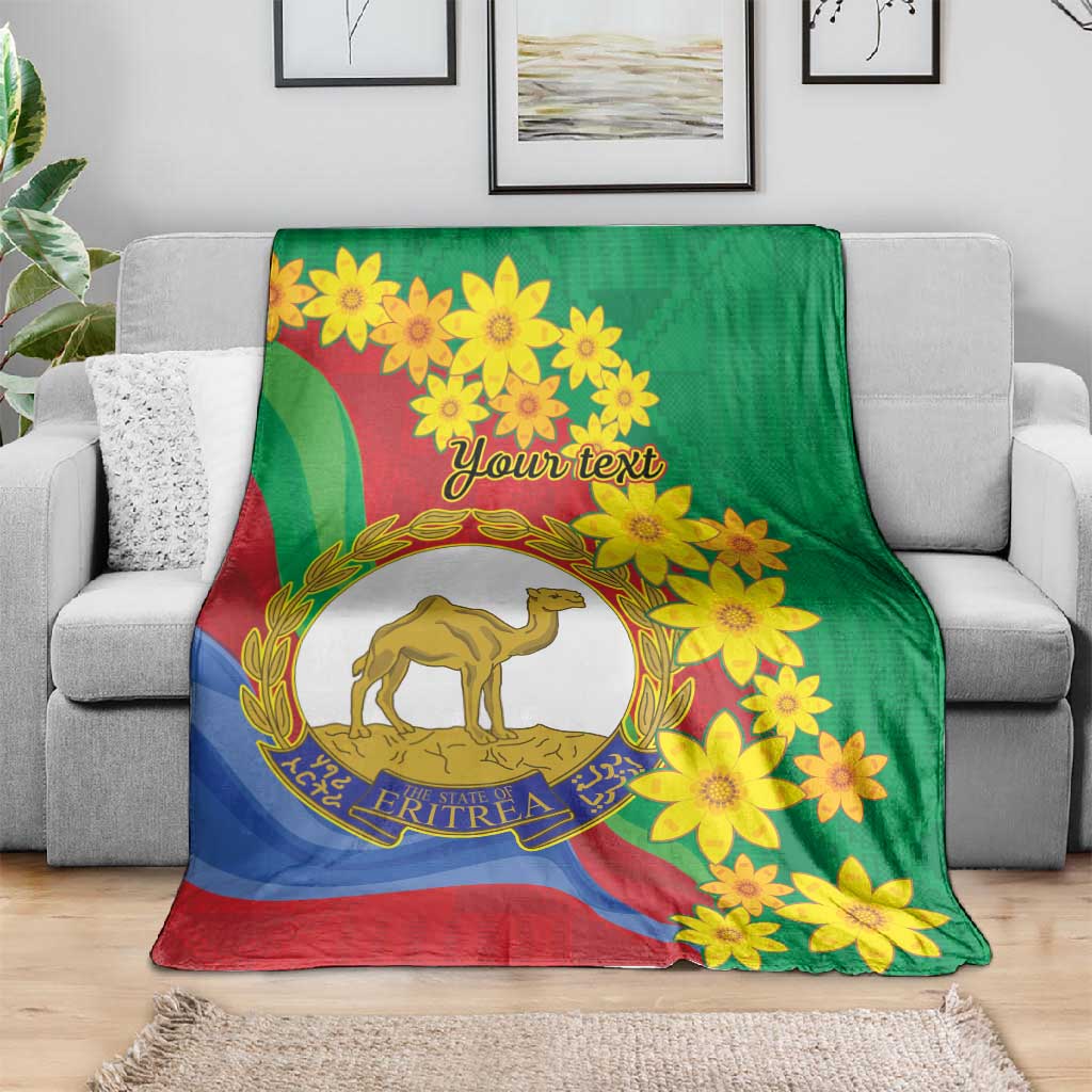 Afro Eritrea New Year Personalized Blanket Enkutatash Adey Abeba Flower Art LT9