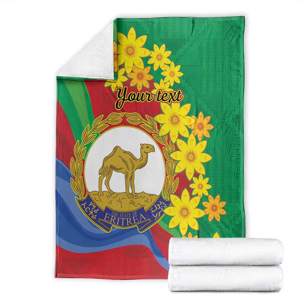 Afro Eritrea New Year Personalized Blanket Enkutatash Adey Abeba Flower Art LT9