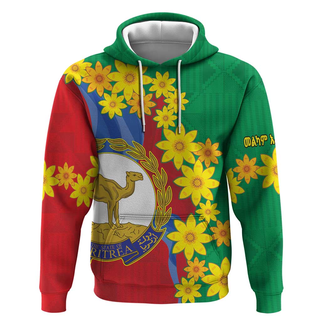 Eritrea New Year Personalized Hoodie Enkutatash Adey Abeba Flower Art LT9
