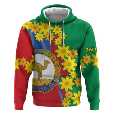 Eritrea New Year Personalized Hoodie Enkutatash Adey Abeba Flower Art LT9