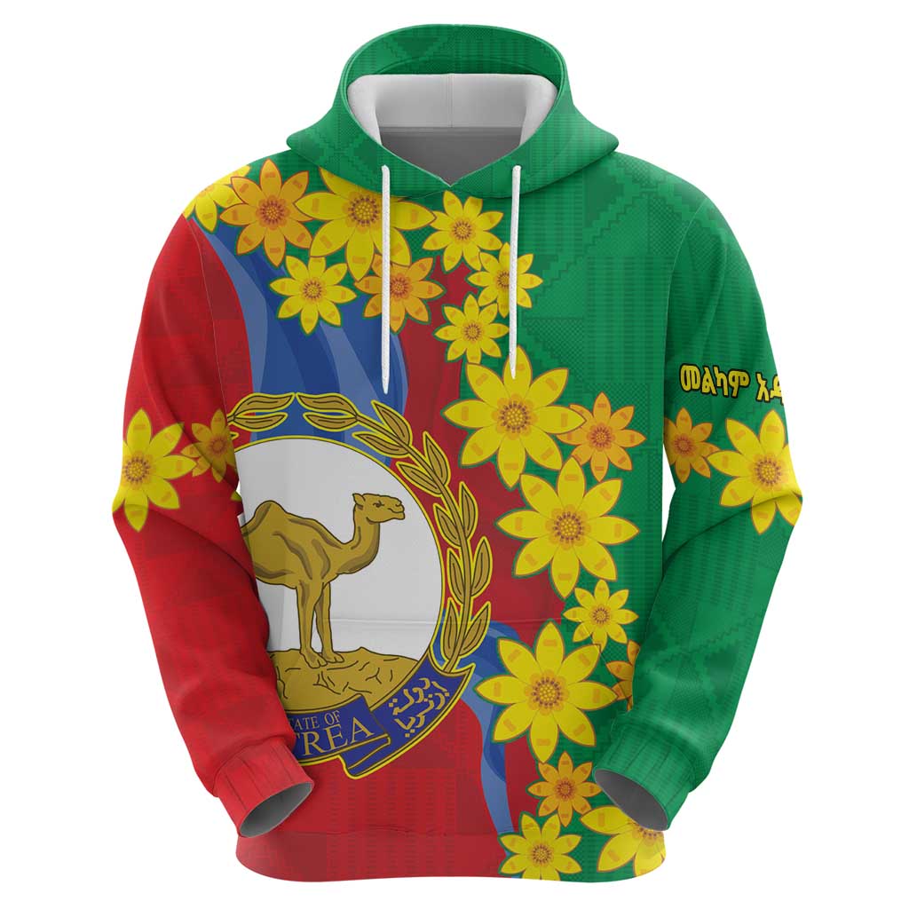 Eritrea New Year Personalized Hoodie Enkutatash Adey Abeba Flower Art LT9