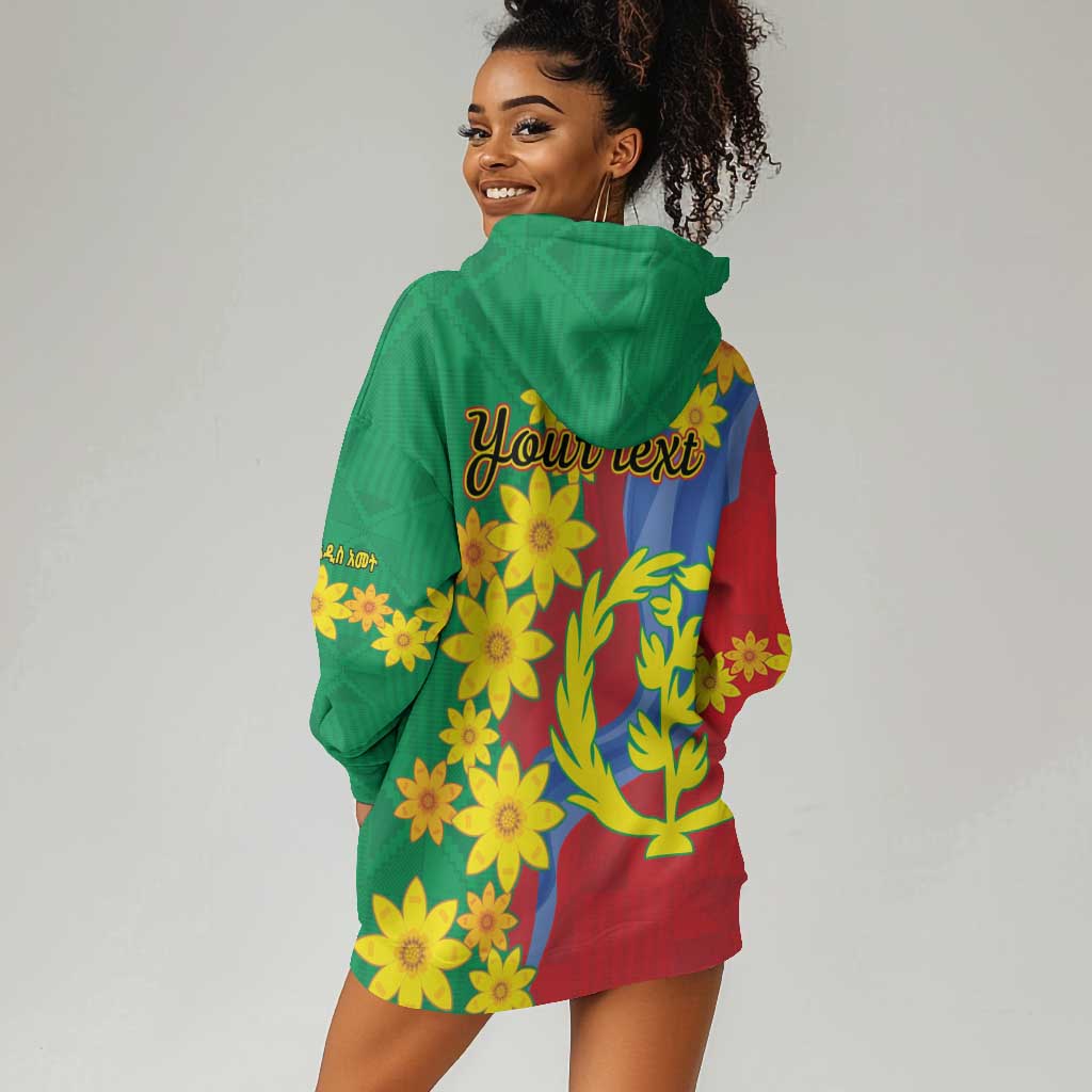 Afro Eritrea New Year Personalized Hoodie Dress Enkutatash Adey Abeba Flower Art LT9
