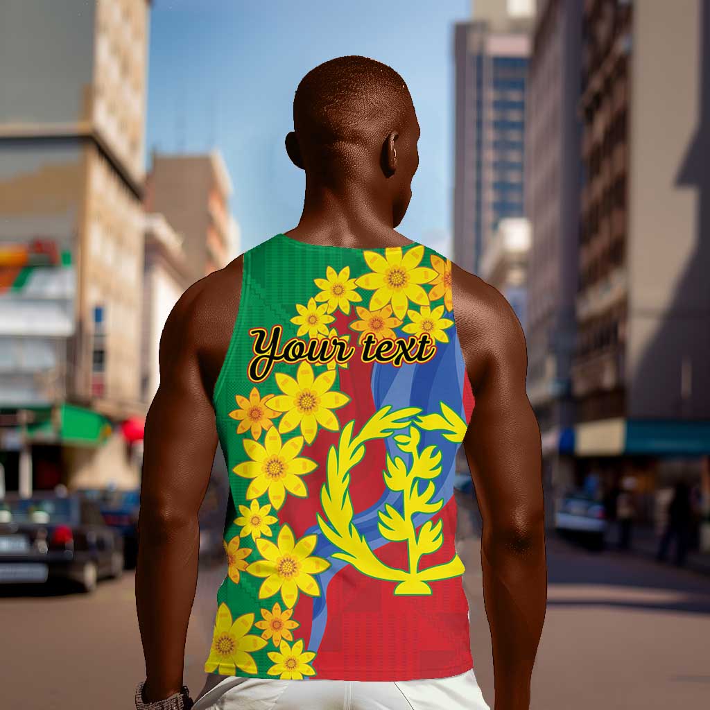 Afro Eritrea New Year Personalized Men Tank Top Enkutatash Adey Abeba Flower Art LT9