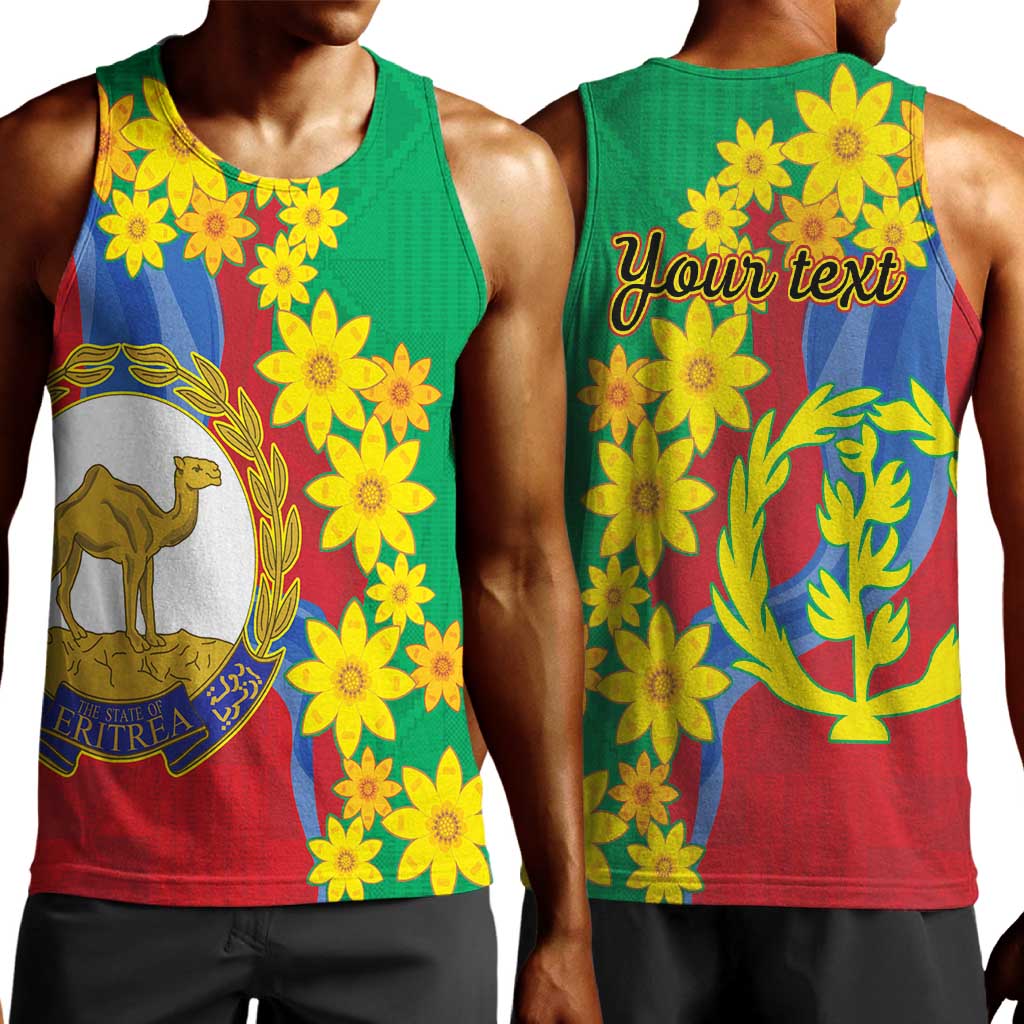 Afro Eritrea New Year Personalized Men Tank Top Enkutatash Adey Abeba Flower Art LT9