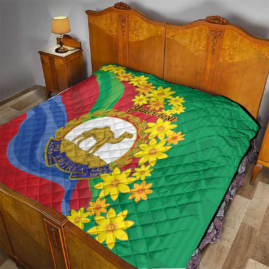Afro Eritrea New Year Personalized Quilt Enkutatash Adey Abeba Flower Art LT9