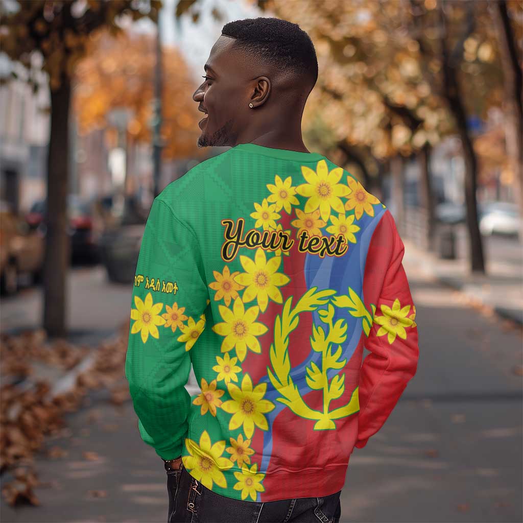 Afro Eritrea New Year Personalized Sweatshirt Enkutatash Adey Abeba Flower Art LT9