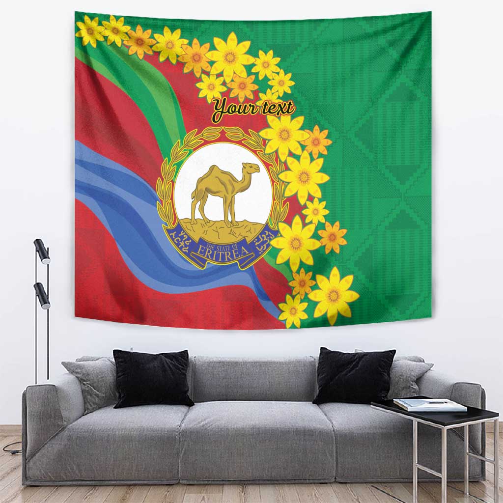 Afro Eritrea New Year Personalized Tapestry Enkutatash Adey Abeba Flower Art LT9