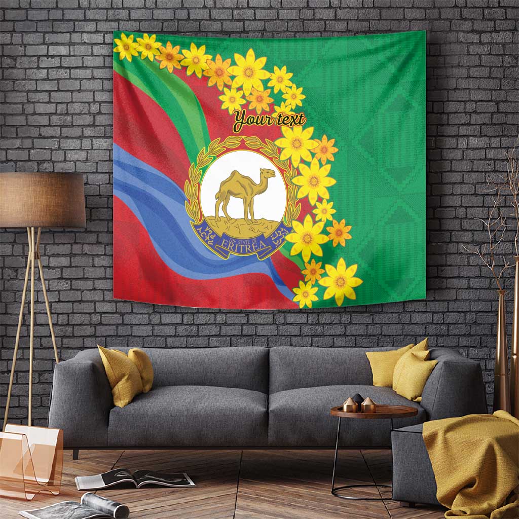 Afro Eritrea New Year Personalized Tapestry Enkutatash Adey Abeba Flower Art LT9