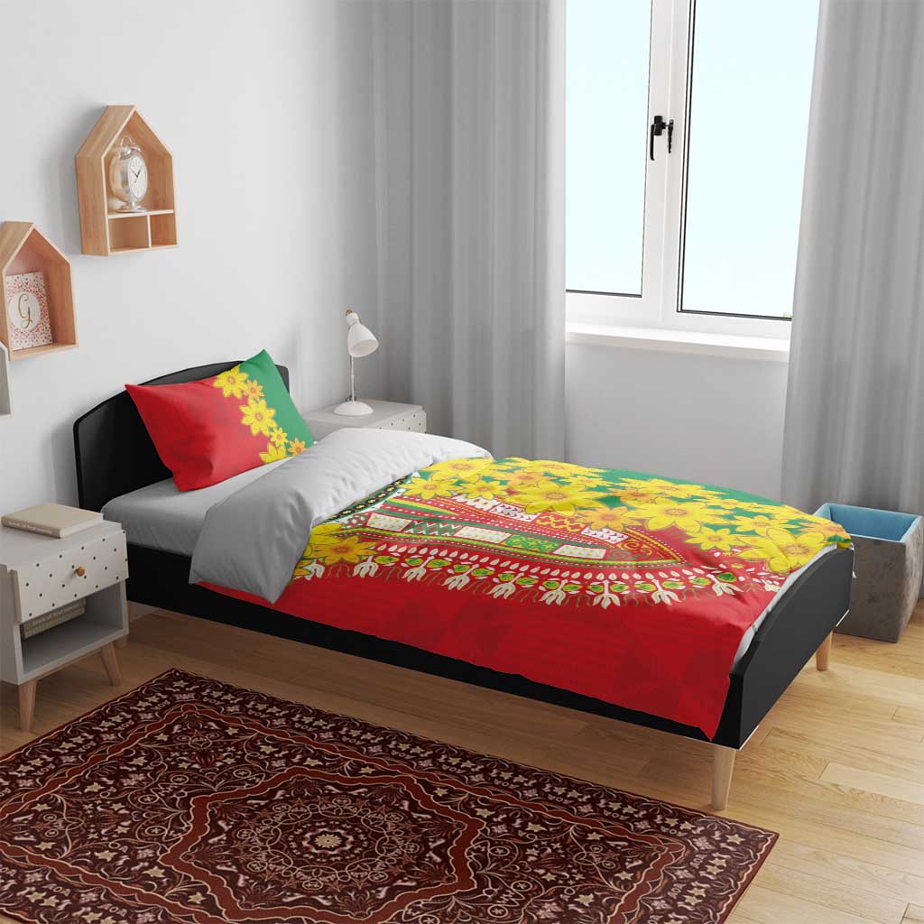 Afro Ethiopian New Year Bedding Set Enkutatash Adey Abeba Flower Art LT9