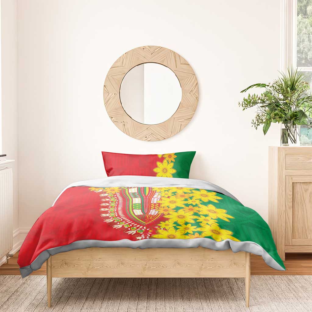 Afro Ethiopian New Year Bedding Set Enkutatash Adey Abeba Flower Art LT9