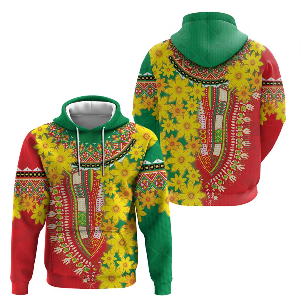 Ethiopian New Year Hoodie Enkutatash Adey Abeba Flower Art LT9