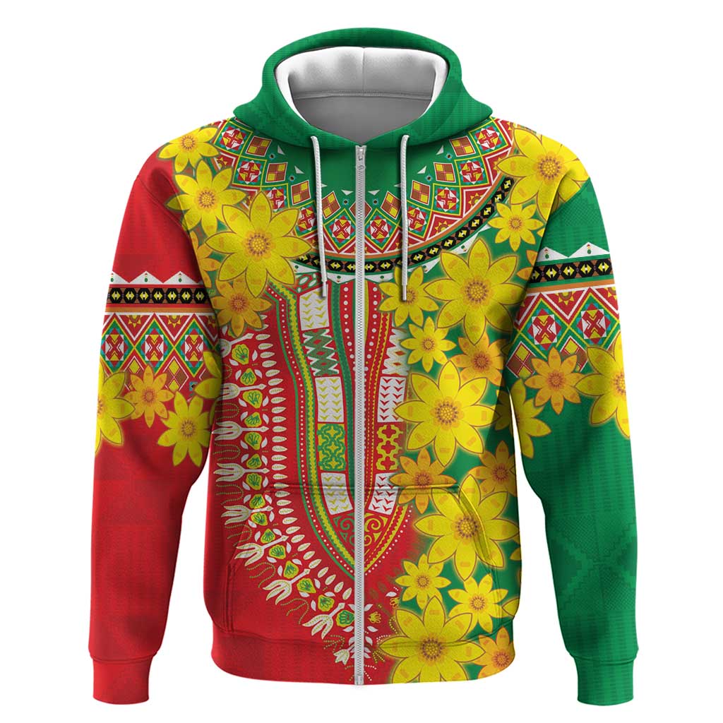 Ethiopian New Year Hoodie Enkutatash Adey Abeba Flower Art LT9