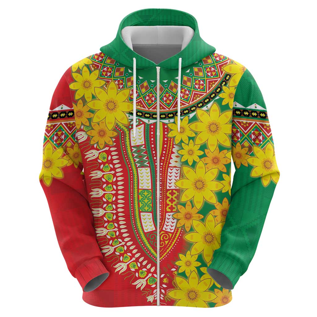 Ethiopian New Year Hoodie Enkutatash Adey Abeba Flower Art LT9