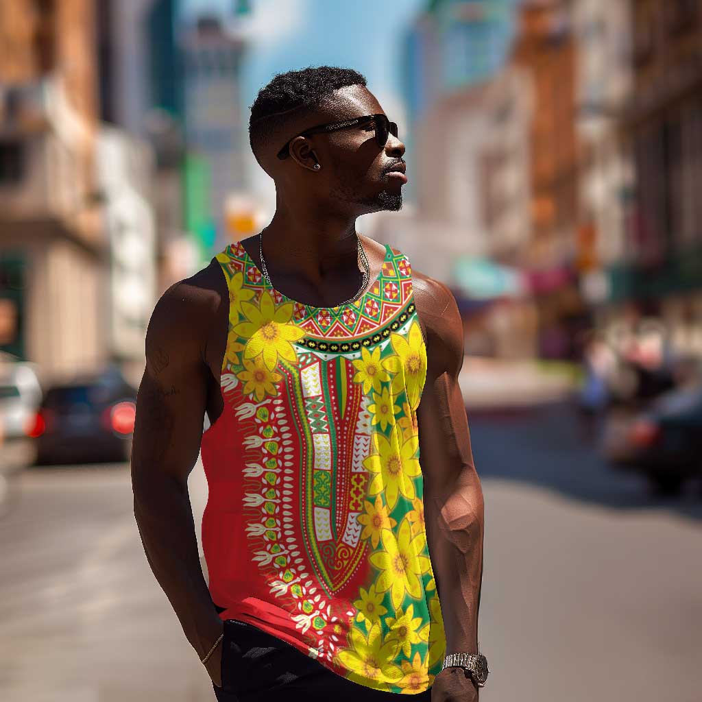 Afro Ethiopian New Year Men Tank Top Enkutatash Adey Abeba Flower Art LT9