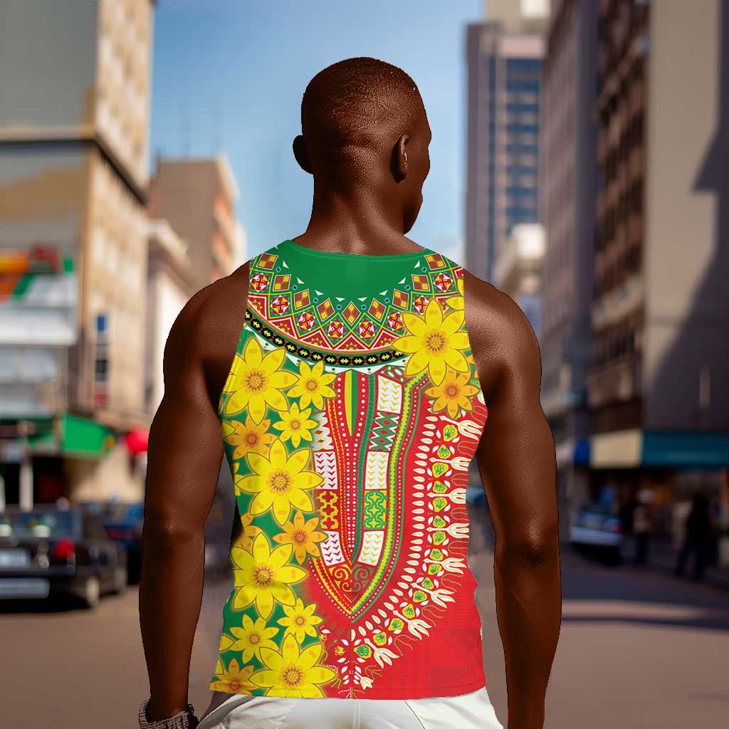 Afro Ethiopian New Year Men Tank Top Enkutatash Adey Abeba Flower Art LT9