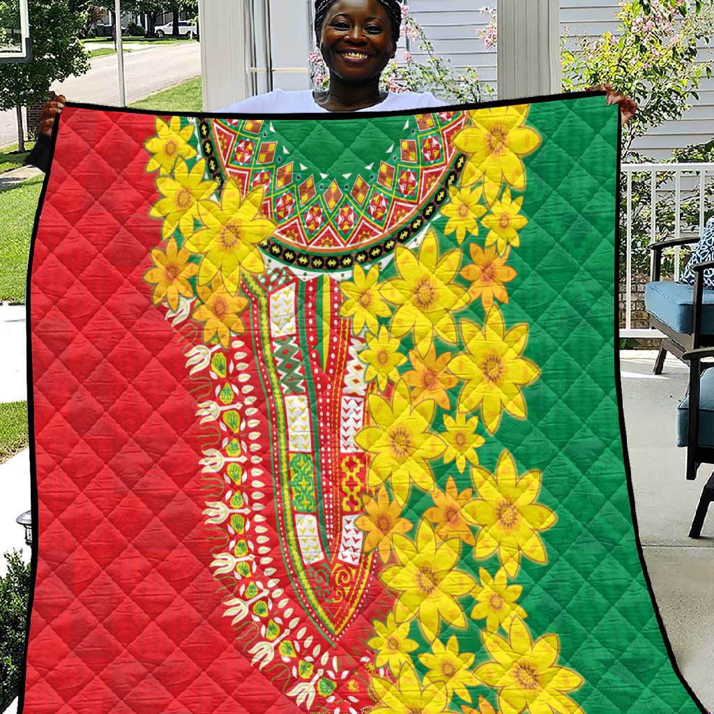 Afro Ethiopian New Year Quilt Enkutatash Adey Abeba Flower Art LT9