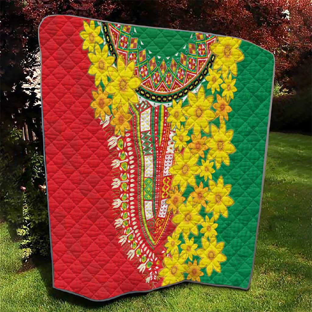 Afro Ethiopian New Year Quilt Enkutatash Adey Abeba Flower Art LT9