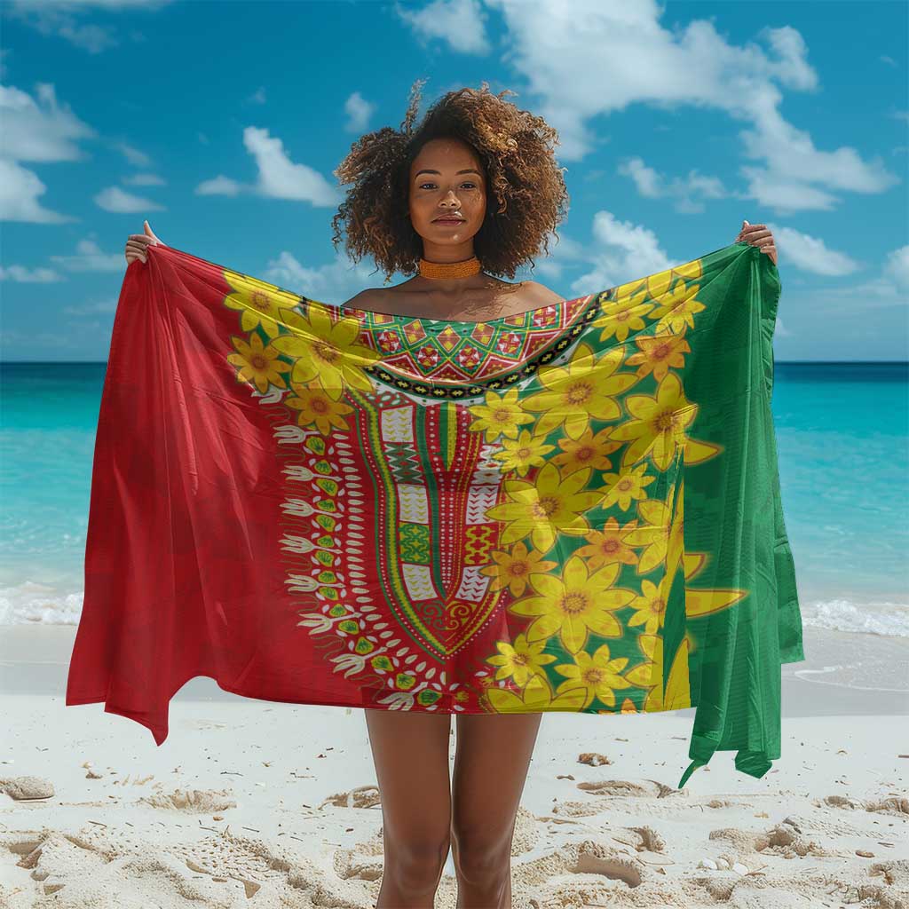 Afro Ethiopian New Year Sarong Enkutatash Adey Abeba Flower Art LT9