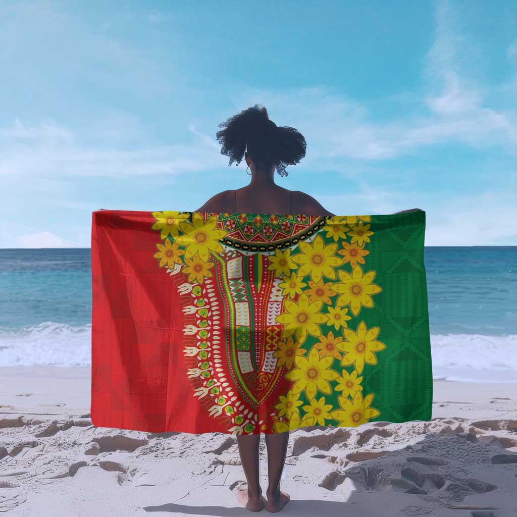 Afro Ethiopian New Year Sarong Enkutatash Adey Abeba Flower Art LT9