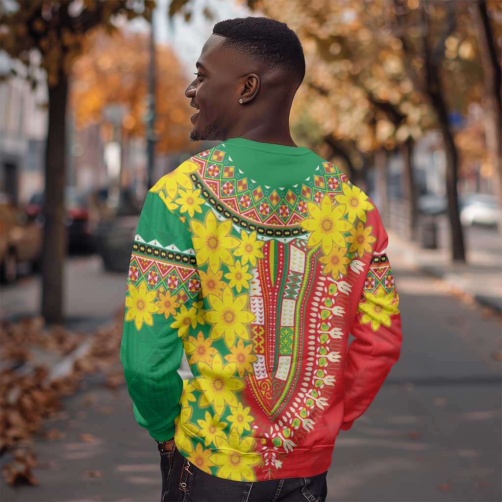 Afro Ethiopian New Year Sweatshirt Enkutatash Adey Abeba Flower Art LT9