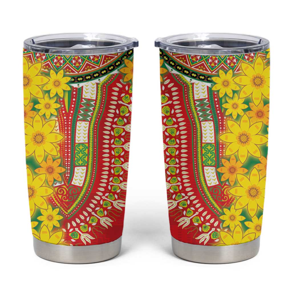 Afro Ethiopian New Year Tumbler Cup Enkutatash Adey Abeba Flower Art LT9