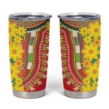 Afro Ethiopian New Year Tumbler Cup Enkutatash Adey Abeba Flower Art LT9