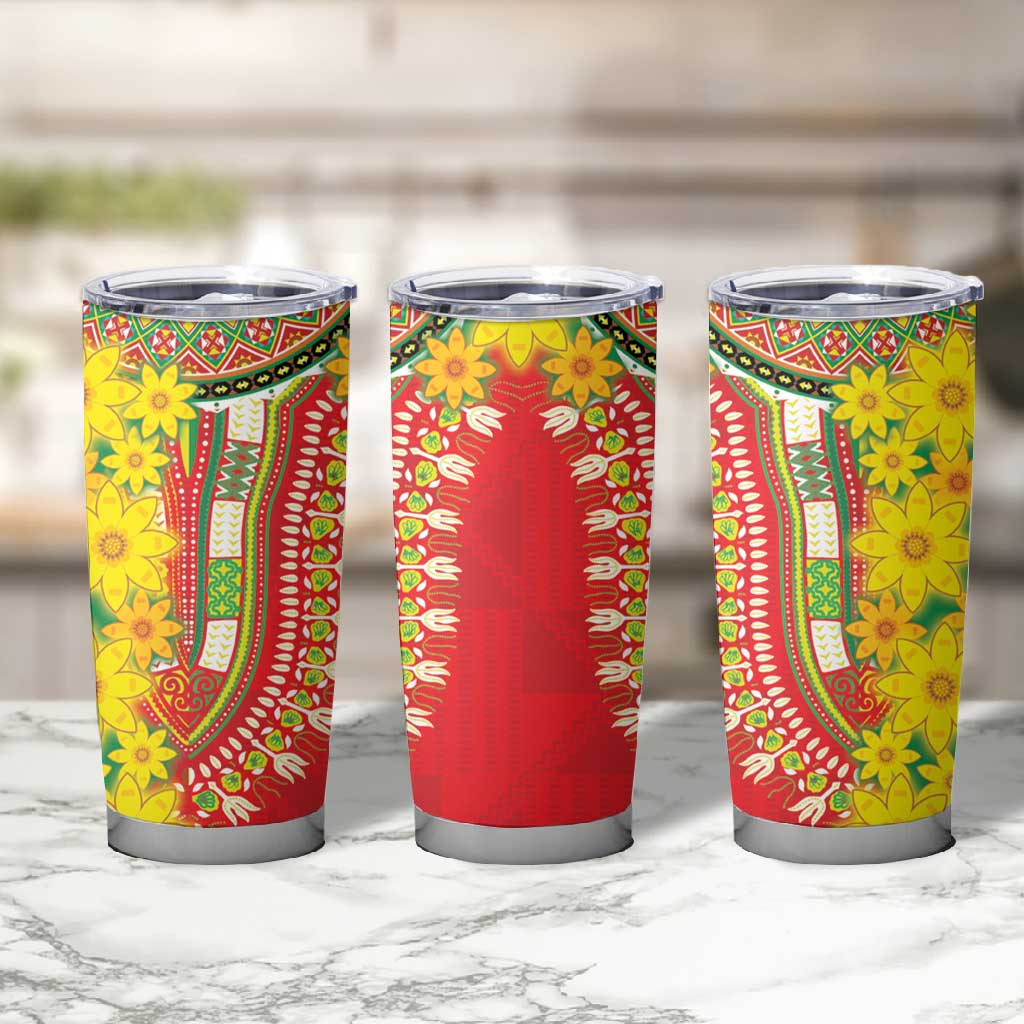Afro Ethiopian New Year Tumbler Cup Enkutatash Adey Abeba Flower Art LT9