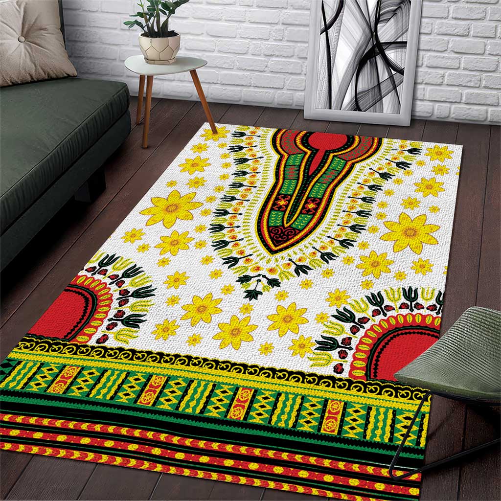 Afro Enkutatash Dashiki and Adey Abeba Area Rug LT9