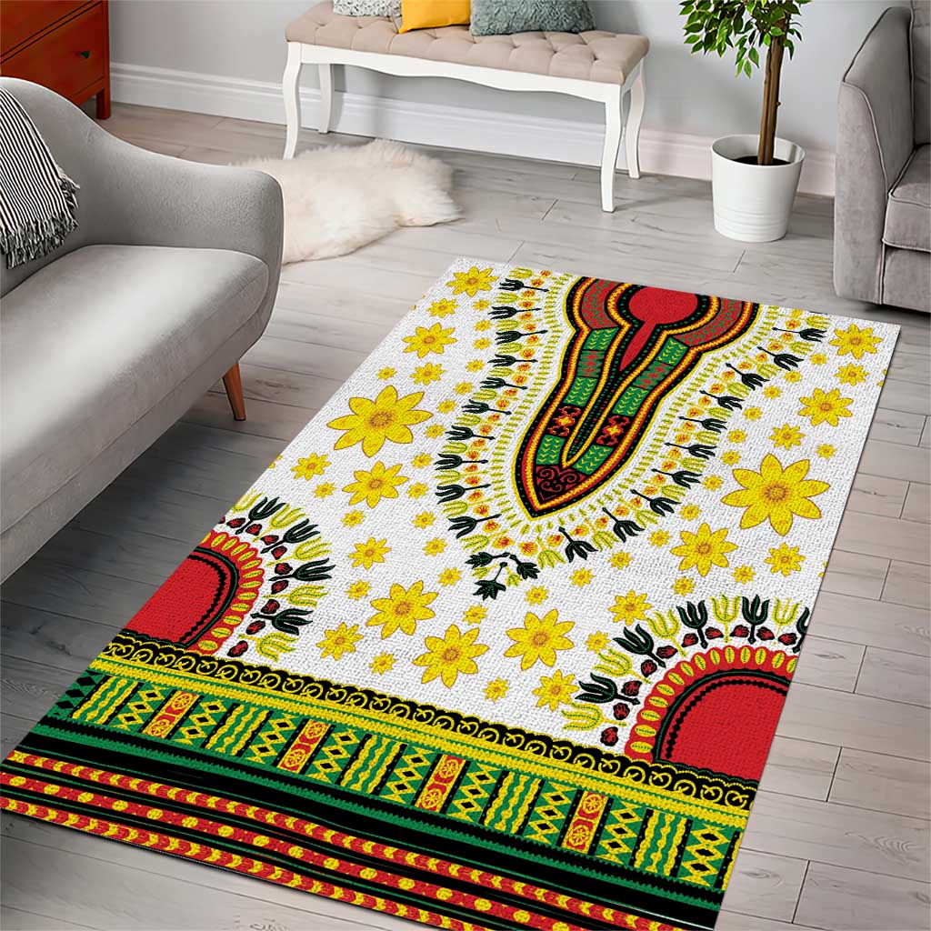 Afro Enkutatash Dashiki and Adey Abeba Area Rug LT9