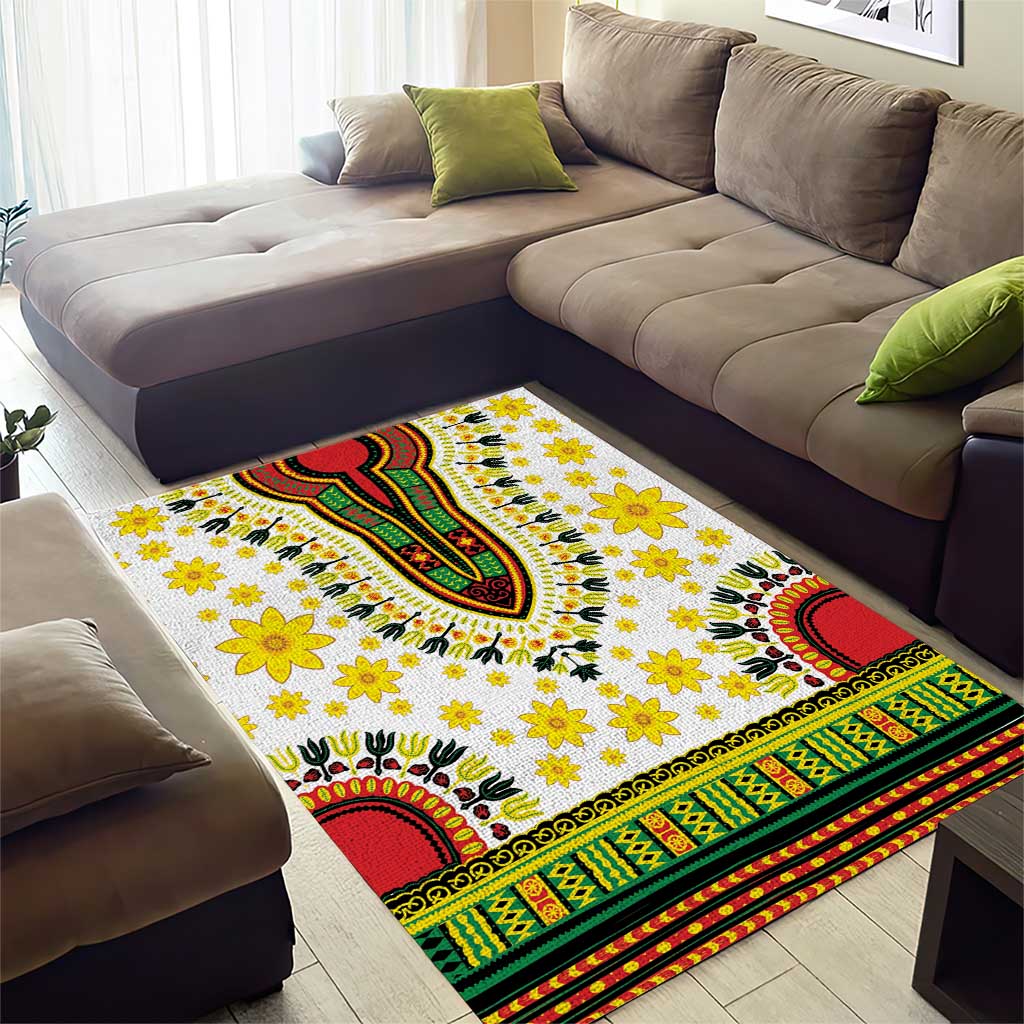 Afro Enkutatash Dashiki and Adey Abeba Area Rug LT9