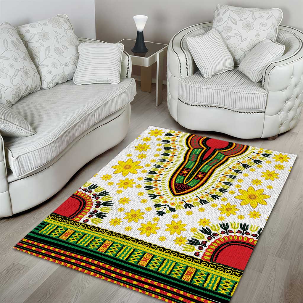 Afro Enkutatash Dashiki and Adey Abeba Area Rug LT9