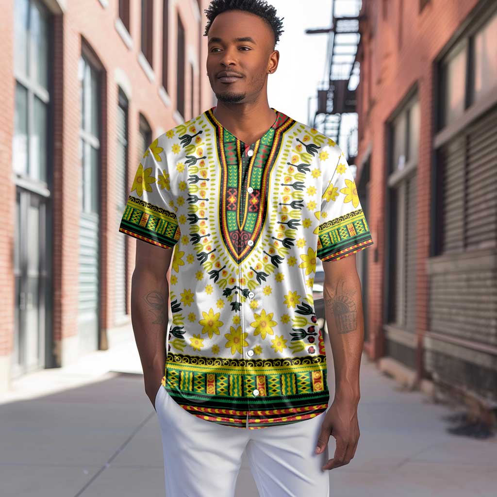 Afro Enkutatash Dashiki and Adey Abeba Baseball Jersey LT9
