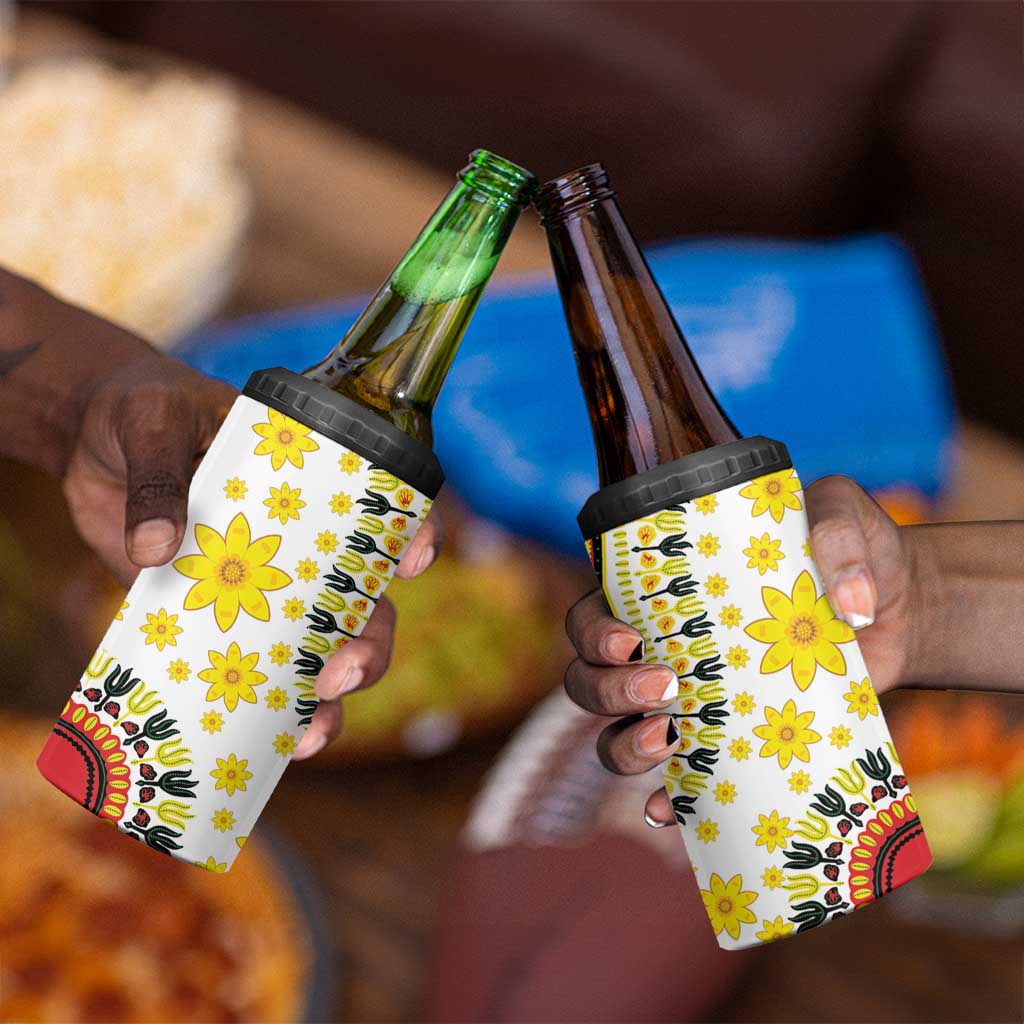 Afro Enkutatash Dashiki and Adey Abeba 4 in 1 Can Cooler Tumbler LT9