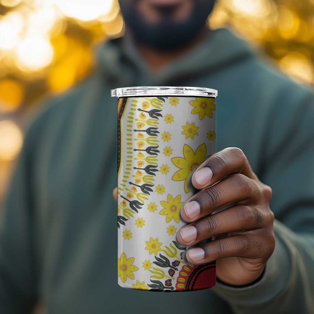 Afro Enkutatash Dashiki and Adey Abeba 4 in 1 Can Cooler Tumbler LT9