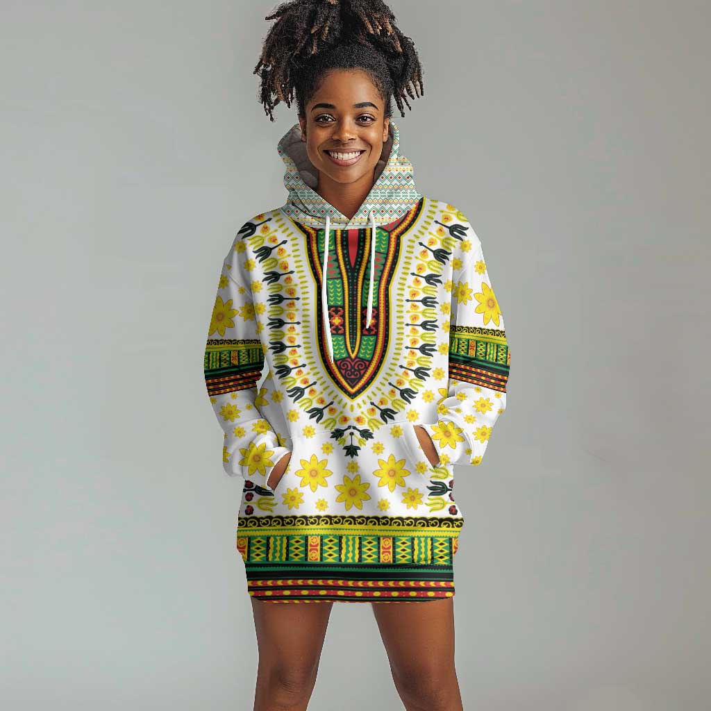 Afro Enkutatash Dashiki and Adey Abeba Hoodie Dress LT9