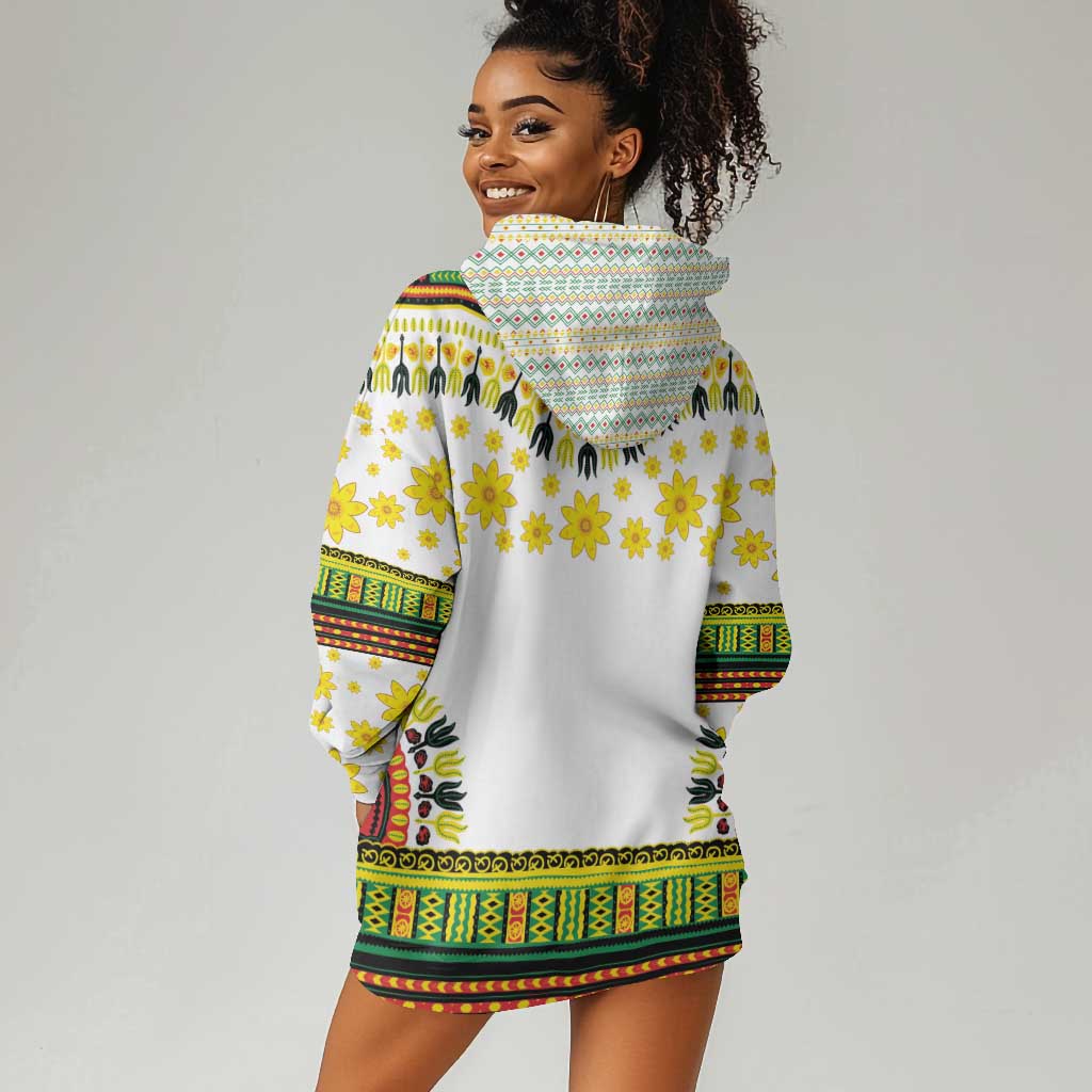 Afro Enkutatash Dashiki and Adey Abeba Hoodie Dress LT9