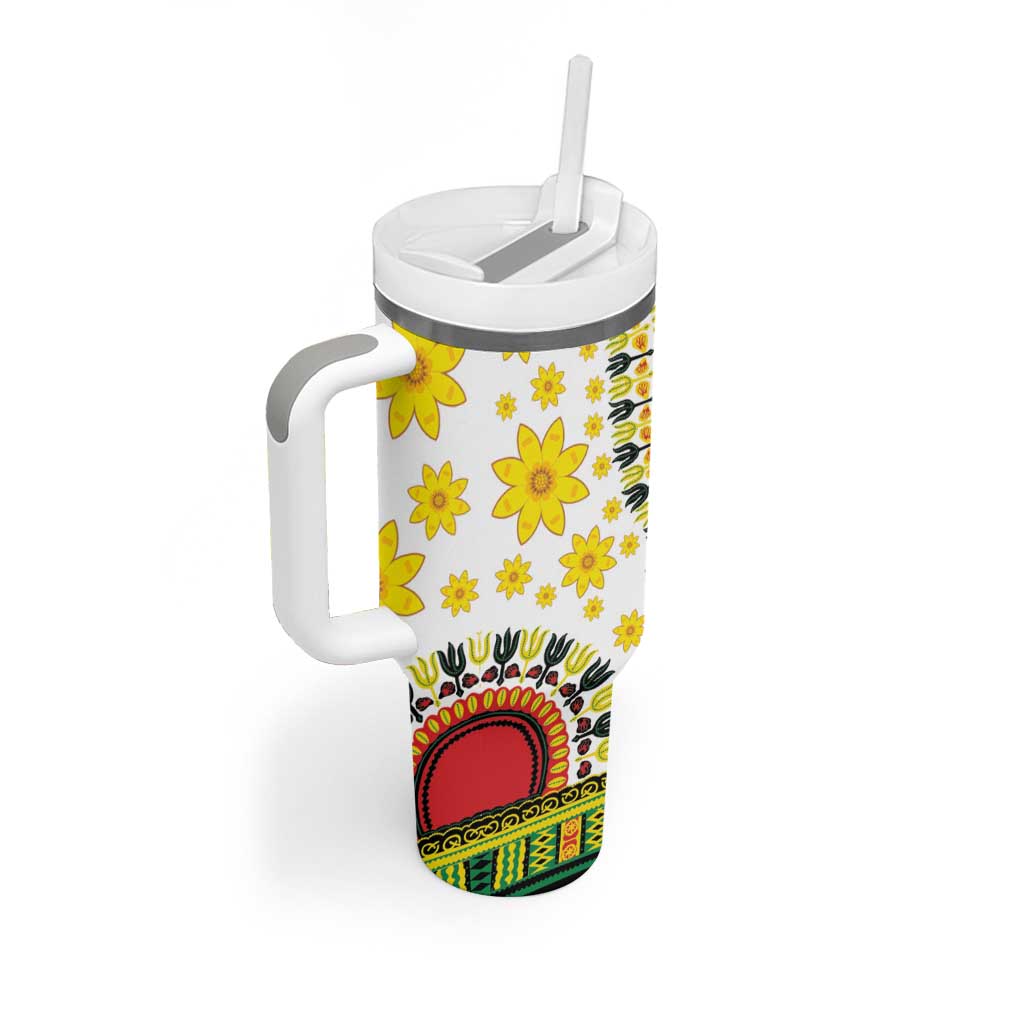 Afro Enkutatash Dashiki and Adey Abeba Tumbler With Handle LT9