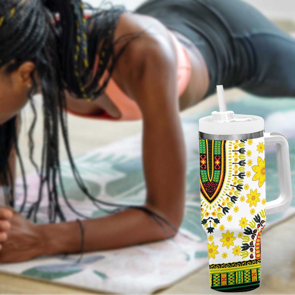 Afro Enkutatash Dashiki and Adey Abeba Tumbler With Handle LT9