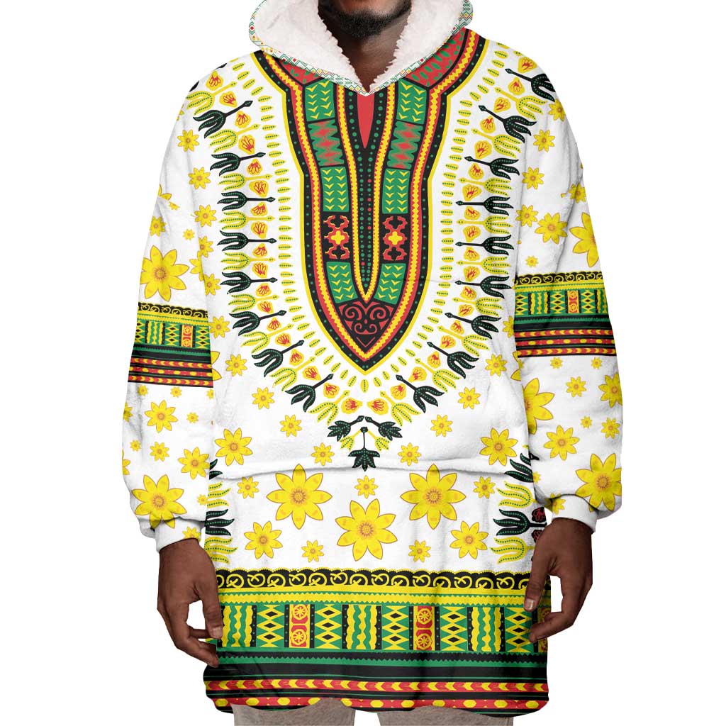 Afro Enkutatash Dashiki and Adey Abeba Wearable Blanket Hoodie LT9